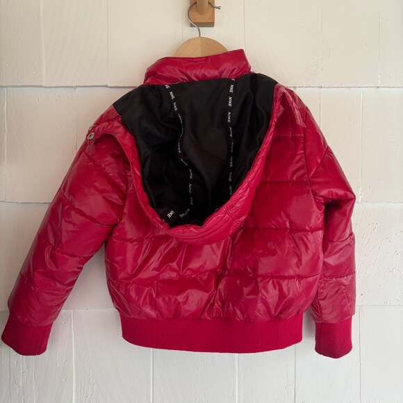Nike Toddler Girl's Pink Hooded Puffer Jacket Size 2T - Picture 4 of 5